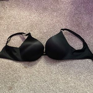black punch up bra